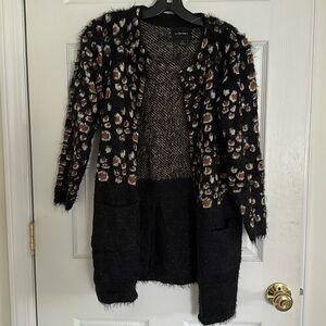 FLASH SALE Anthropologie leopard open cardigan size sm